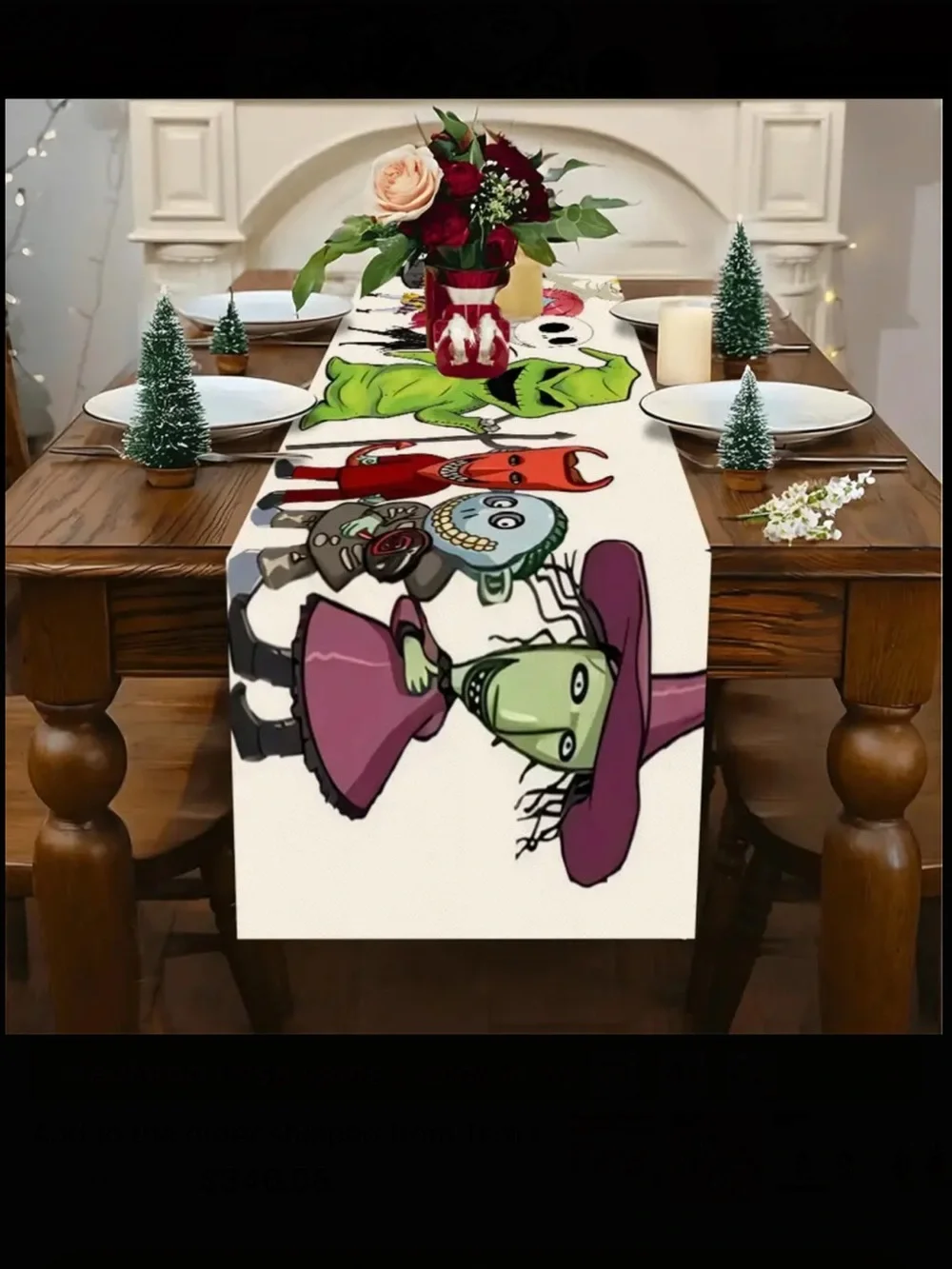 Nightmare Before Christmas Table Runner